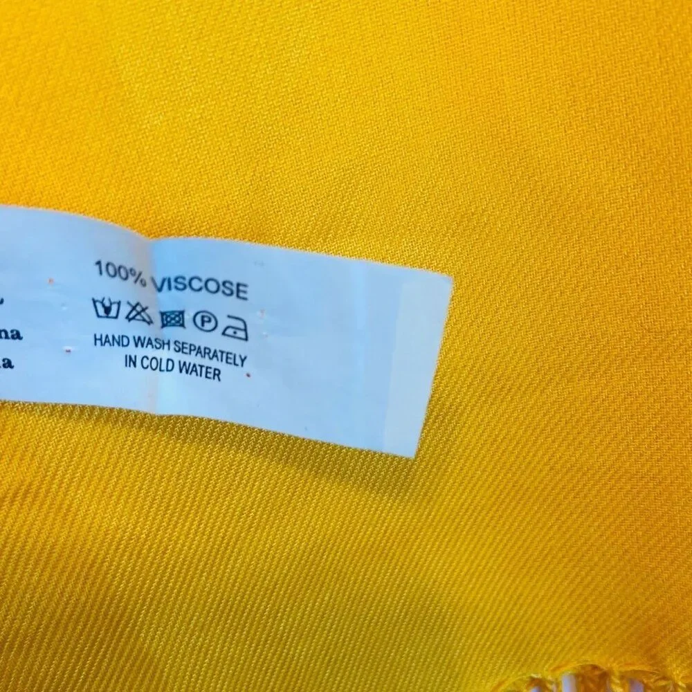 #4684 Bijoux Terner BOHO Sarong Pareo Skirts,Yellow NOS 72 X 34